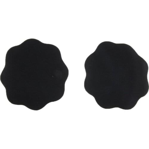 Invisible Womens Black Breast Nipple Cover Self-Adhesive Nipple Pasties