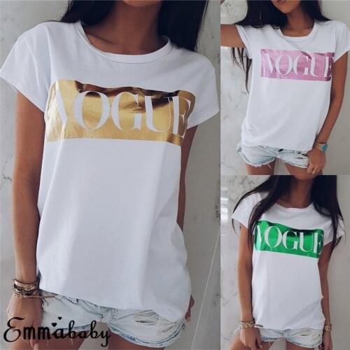 2021 new womens T-shirt short-sleeved summer thin cotton comfortable quality pattern printing round neck casual top Wholesale