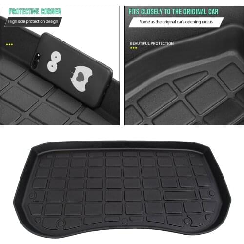 Front Storage Mat for Tesla Model 3 2020+ Scratch Resistance Easy Clean