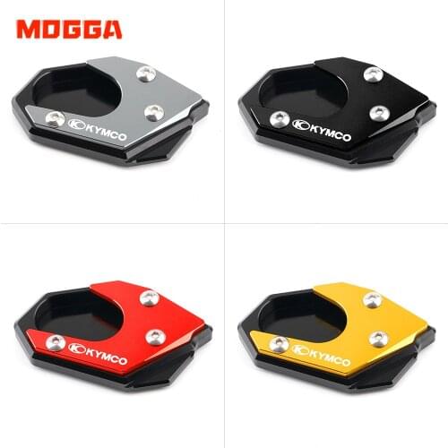 Kickstand Enlarger For KYMCO Downtown 200i 300i 350i 300 350 Xciting 250 400 Motorcycle Side Stand Plate Pads Extension Support