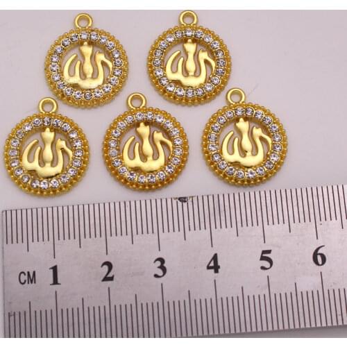ALLAH islam pendant muslim charm 5pcs /lot