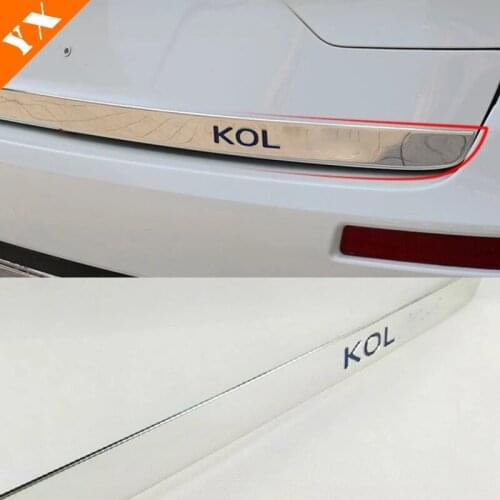 1pcs For Renault Koleos 2017 2018 Stainless Steel Car Rear back Bumper door Tailgate strip Cover Trim Styling accessories