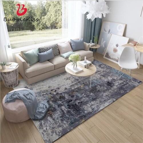 Bubble Kiss 2020 Modern Nordic Style Abstract Grey Rugs Home Decor Crystal Velvet Carpets For Living Room Kids Room Floor Mat