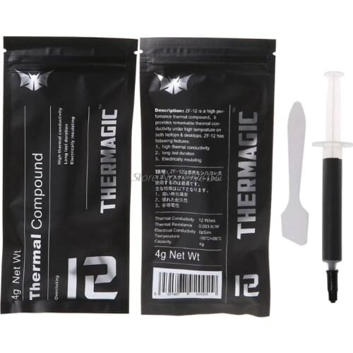 ZF-12 12W/mk High Performance Thermal Conductive Grease Paste AMD Intel processor CPU GPU Cooler Cooling Fan Compound Heatsink