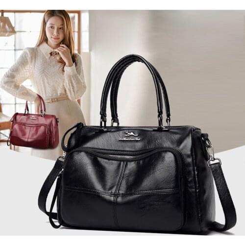 Women 2021 Ladies Luxury Designer Tote Bag High Capacity Shoulder Bag Sac High Quality Leather Handbag Casual Crossbody Bags for