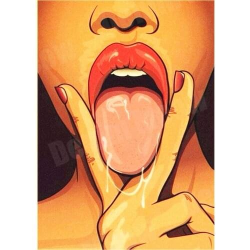 ZHUOYUETT Retro Sexy Beauty Poster Tin Metal Sign Bar Club Casino Bar Home Decoration Wall Art Painting Tin Painting 20x30cm B