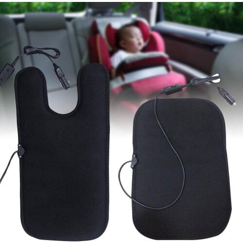 12V Winter Car Baby Seat Heated Cover Pad Electric Safety Heating Warmer Seat Cushion For Children Aged 1-7