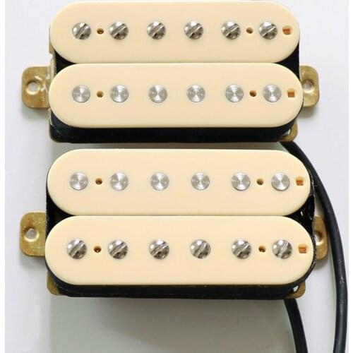 Alnico 5 Vintage output Zebra/Ivory/Black humbucker guitar pickups for electric guitar DIY parts in White color