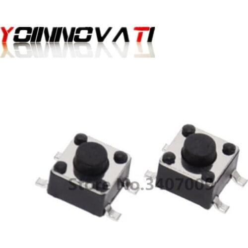 100PCS 4.5*4.5*3.8MM SMD Tactile Tact Push Button Micro Switch Momentary Push Button 4.5*4.5*3.8