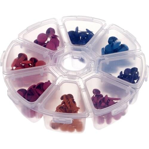 200Pcs 2 Sizes Mix 8 Colors Round Metal Brads Scrapbooking Accessories Card Making DIY Crafts Decor Brad Embellishment Fastener