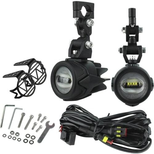2X 40W LED Assembly Combo Motocycle Fog Lights for BMW R1200GS ADV F800GS R1100GS