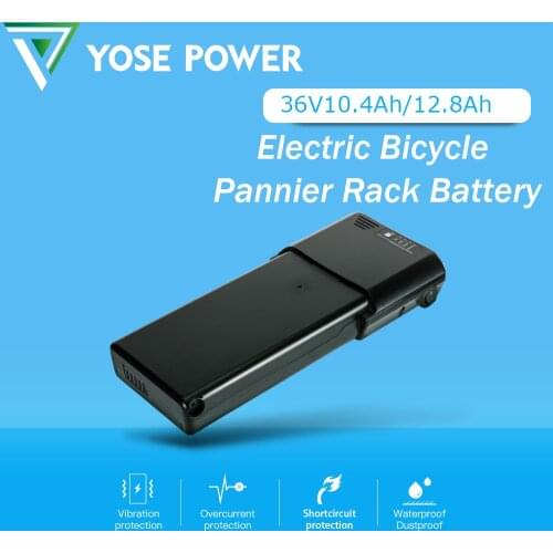 36V10Ah 18650 Grade A Cell ebike battery Rear Rack Battery for 250W Prophete, Mifa Hub Electric Bicycle Motor bateria akku