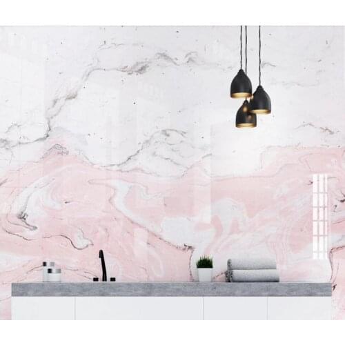 Pink marble background wall 3D mural wallpaper