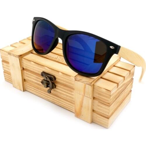 BOBO BIRD Bamboo Legs Polarized Lens Mens Decorative Glasses Women Sun Glasses Wood Gift Boxes Cool Famous Brand Sunglasses 2020