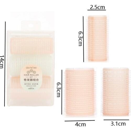 6 Pcs/Set Large Hair Rollers DIY Magic Self-Adhesive Curlers Salon Hairdressing Home Use Curlers Girls Beauty Hair Tool with Box