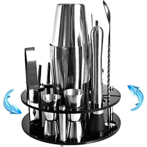 OAPE Wine Drinking Game Boston Recipe Mixer Bartender Barware Kit Kitchen Drinks Bar Tools Stainless Steel Cocktail Shaker Set