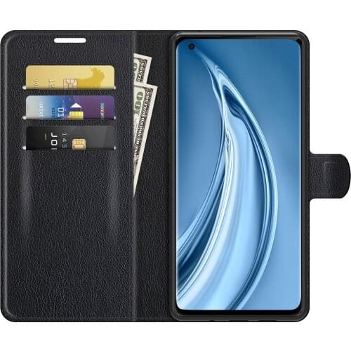 10pcs Flip Wallet Magnet Kickstand Case Litchi PU Leather Cover Card Slots For Xiaomi Mi 11 Ultra Note 10 Pro 10i 10S 10T Lite