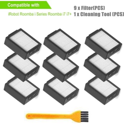 9cps Filter for iRobot Roomba I Series E Series Sweeping Robot Accessories for iRobot i7 E5 E6 Replacement Filters