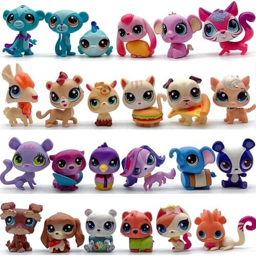 Pet Shop Collection Figure Collie Pony Dog Unicorn Cat Squirrel Animals Cute Kid Toys Figure Gift