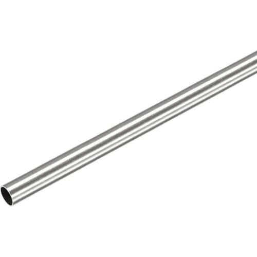 Uxcell 304 Stainless Steel Round Tube 7mm OD 0.5mm Wall Thickness 250mm Length