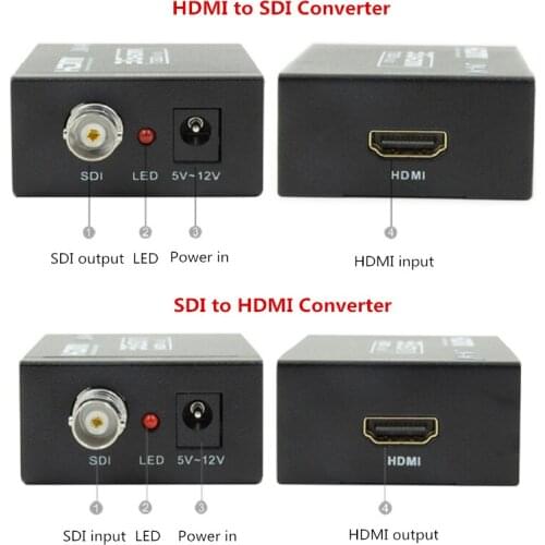 LINK-MI 3G SDI to HDMI Converter / HDMI to SDI Converter BNC 3G-SDI / HD-SDI / SD-SDI Converter for Monitor 100M 200M 300M 1080P