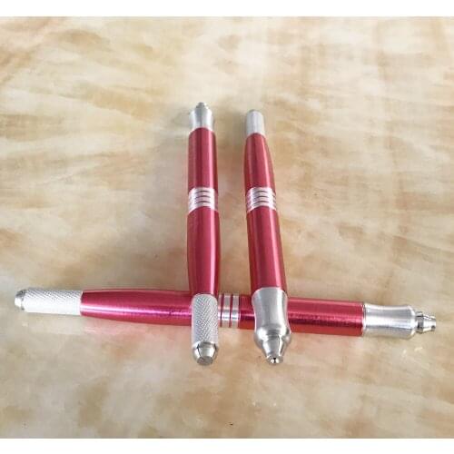 Multi-function RED Dual use Microblade Manual pen Permanent makeup Eyebrow Lip pen