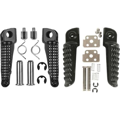 Motorcycle Front Rear Footrests Foot pegs For Kawasaki Ninja 250 Z750 Z800 Z1000 SX ER6F ER6N ZX-6R 636 ZX-9R ZX-10R ZX-12R ZX-1