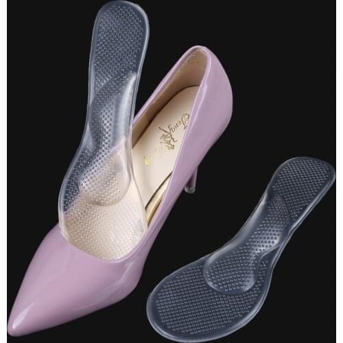 Non-Slip Women Gel 3/4 length Arch Support Anti-slip Massaging Metatarsal Cushion Orthopedic Insoles for High Heels Shoes Gel