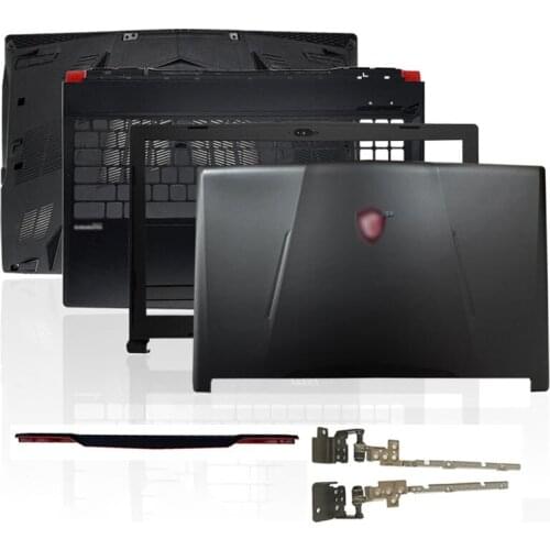 New For MSI GL63 MS-16P7 16P6 16P5 Series Laptop Back Cover Front Bezel Palmrest Bottom Case Hinge Cover Hinges A B C D Black