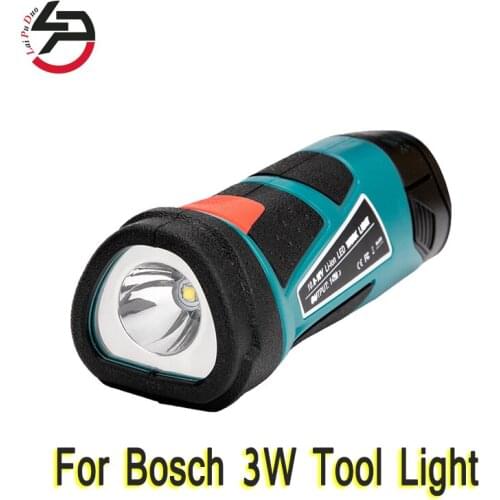 Suitable for Bosch Indoor and Outdoor 3W Tool Light Illuminator Used for Bosch 10.8V Lithium ion Battery BAT411/BAT413A/BAT412A