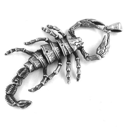 Large Scorpion Pendant Stainless Steel Jewelrly Cool Animal Scorpion Joints Swing Biker Mens Boys Pendant SWP0124