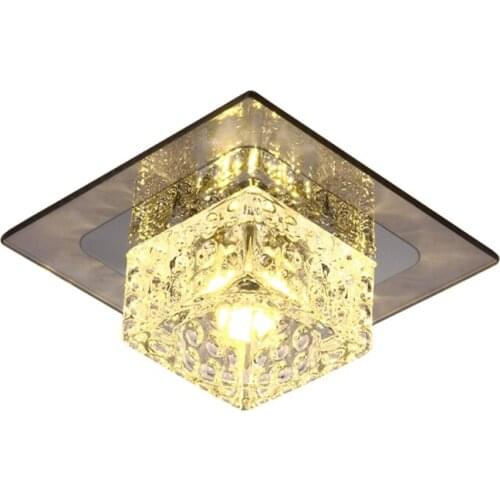 Modern Square LED crystal ceiling lamp aisle corridor Lights entrance lights balcony lights the living room ceiling Lights