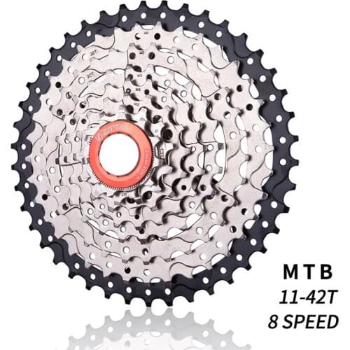 8S 42T Freewheel MTB Road Bike High Quality Steel 8 Speed Cassettes 42T Flywheel for Mountain Bike Parts