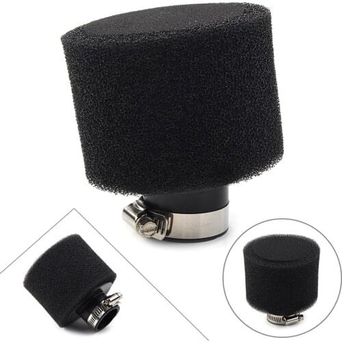 Angled Black Foam Motorcycle Air Filter Universal For Honda XR50 CRF50 KLX110 SDG SSR 125 150CC Motorbikes w/ 35mm Engine Inlet