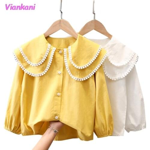 Белые блузки для девочек Viankani China At AliExpress