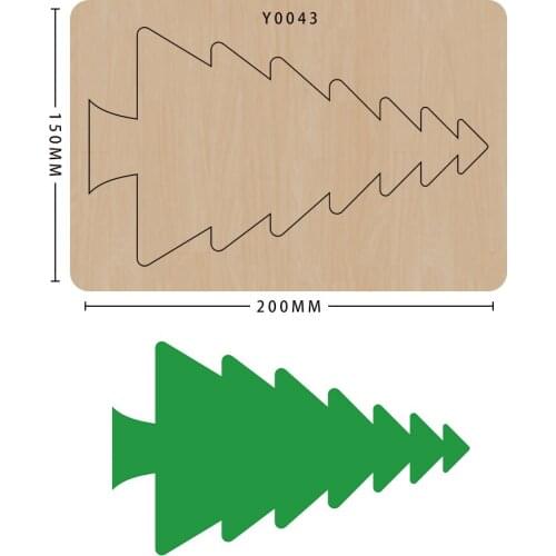 Die Cut Diy Christmas Tree Craft Scrapbooking Cutting Dies Leather Mold Handmade Crafts Suitable For Big Shot Machines