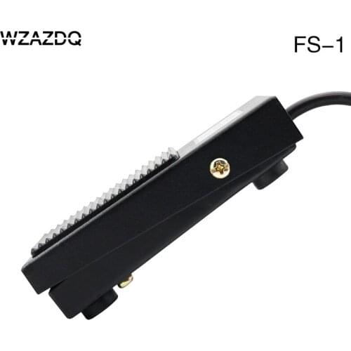 WZAZDQ Foot switch FS-1 foot switch iron self-reset power supply foot switch three-wire silver contact220V10A