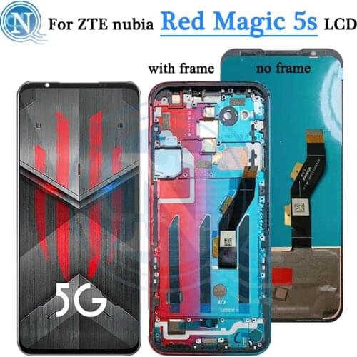 AMOLED For ZTE nubia Red Magic 5s LCD Display Touch Panel Screen Digitizer with frame Assembly For Nubia RedMagic 5s LCD