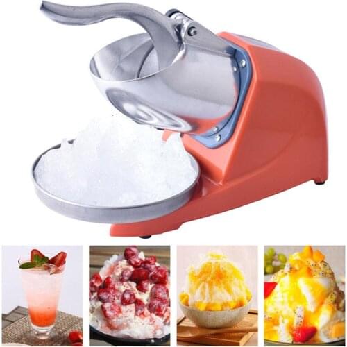300W Electric Ice Crusher Snow Cone Maker Chopper Crush Machine Kitchen Tool With user friendly design its easy and safe to use