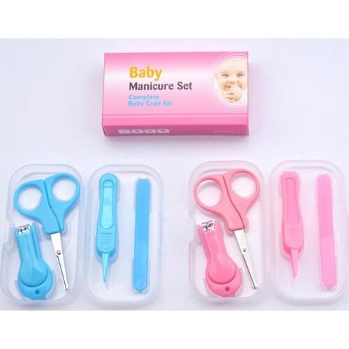 4 Pcs Kids Nail Care Scissors Gorgeous Set Infant Safety Nail Cutter Nail Scissors Suit Newborn Cleaning Tool Nail Care Kit