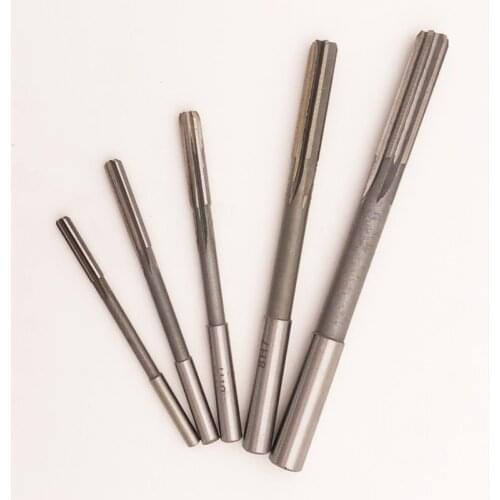 5pcs/set High speed steel straight shank machine reamer 4mm 5mm 6mm 8mm 10mm H7 high quality chucking reamer
