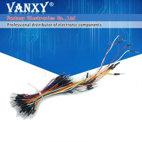 65pcs Jump Wire Cable Male to Male Jumper Wire for Breadboard