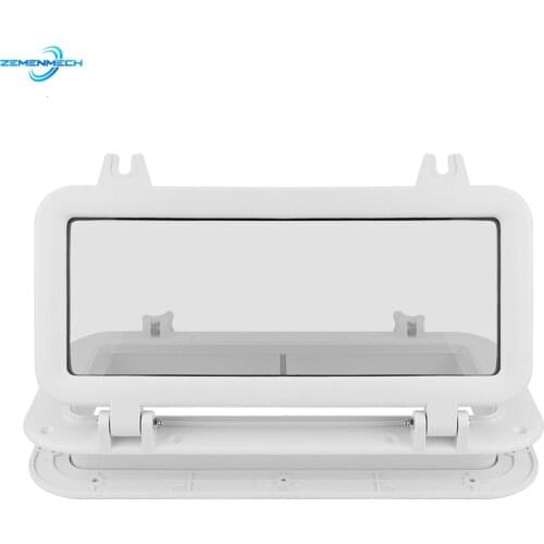 ABS Plastic Rectangular Hatches Port Lights Replacement Waterproof Windows Port Hole Portlight Marine Boat Yacht RV Porthole