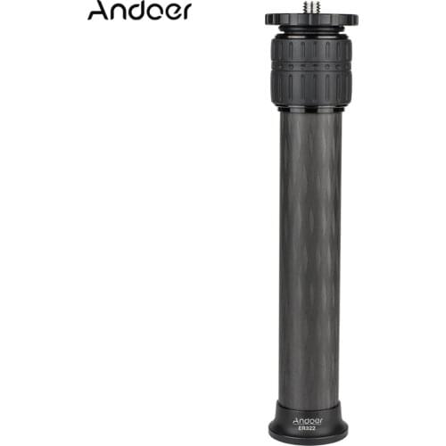 Andoer 22mm 25mm 28mm 32mm Carbon Fiber Tripod Extender 2-Section Extension Tube for Zhiyun FeiyuTech Hohem Handheld Gimbals