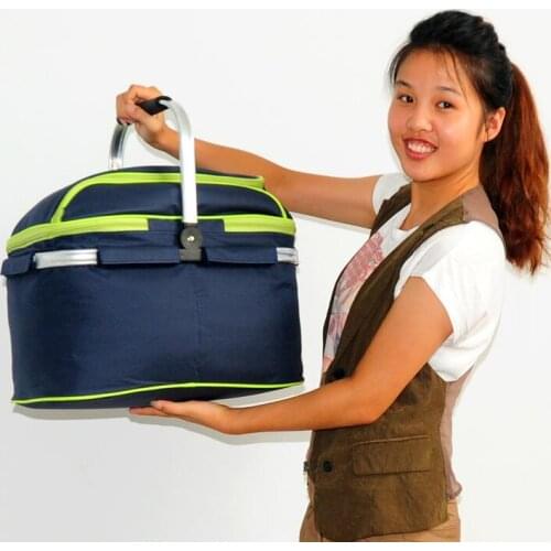 Free Shipping 2016 portable Eco-friendly Outdoor Picnic Bag 48*28*35 cm