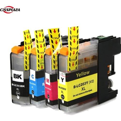 CISSPLAZA 8PK lc203 lc201 lc205 ink cartridge For Brother MFC-J460DW J480DW J485DW J680DW J880DW J885DW J5520DW J5620DW J5720DW