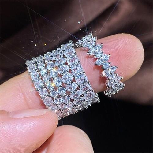 Genenic Rings With Cubic Zirkonia For Women