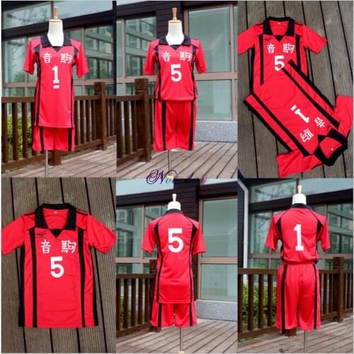 Haikyuu!! Nekoma High School #5 Kenma Kozume Cosplay Costume Jersey Volleyball Anime Cosplay Sports Wear Uniform