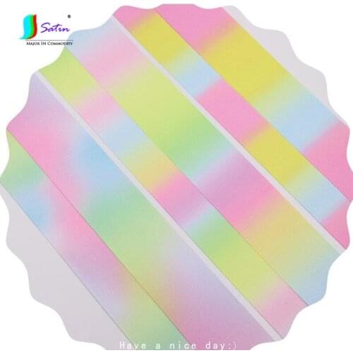 Wholesale Dreamly Colour Gradient Screw Thread Wrap Lace Trim Ribbons DIY Handmade Hair Accessories Material Garment Applique