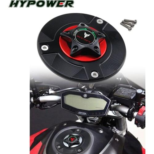 LOGO MT-07 Motorcycle Accessories Gas Fuel Tank Cap Cover CNC Aluminum for MT-07 MT 07 FZ-07 FZ07 FZ 07 2014-2019 2015
